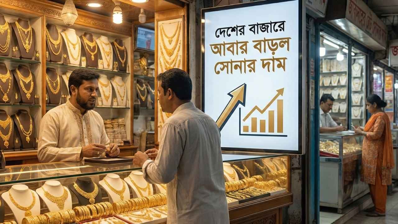 দেশের বাজারে আবার বাড়ল সোনার দাম, ভরিতে ৩২৬৫ টাকা