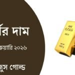 স্বর্ণের দাম -২৩ ফেব্রুয়ারি