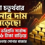 টানা চতুর্থবার সোনার দাম বেড়েছে